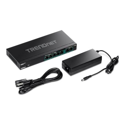 6. Trendnet TPE-TG327 Switch – 24-Port Unmanaged, Gigabit Ethernet (10/100/1000), Power over Ethernet (PoE), Wandmontage