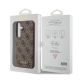 8. Guess 4G Metal Gold Logo Hülle für Samsung Galaxy A35 – braun