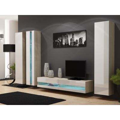 5. TV-Schrank VIGO NEW'140' 30/140/40 Sonoma/Weiß