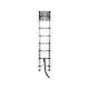 9. VOREL Aluminium-Teleskopleiter 3,8 m 13 Stufen