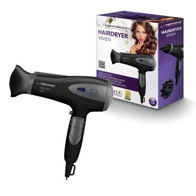 7. Esperanza Ionic Vivien EBH005K Haartrockner (2200W; schwarz)
