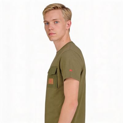 6. Canadian Peak JOSSEAK KAKI RM HERREN 254 T-Shirt (RBMSZ1300H/CP-KAKI)