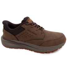 Skechers Herren-Schuhe Slade Ultra Slip-ins, braune bequeme Slipper