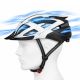 11. Wozinsky MTB-Fahrradhelm mit abnehmbarem Visier und USB-Rücklicht, Größe M – Schwarz und Weiß