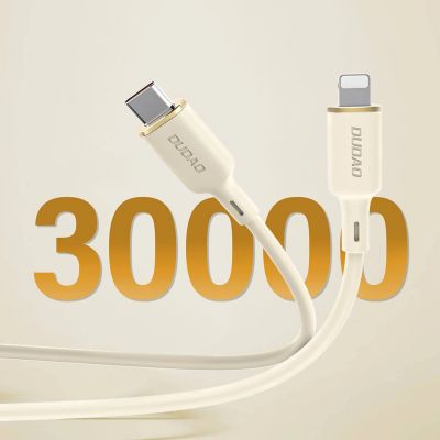 4. Dudao L7SCL USB-C – Lightning Kabel 30 W 1 m – Beige