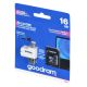 GoodRam All-in-One M1A4-0160R12 Speicherkarte mit Adapter und Kartenleser (16 GB; Klasse 10; Adapter, MicroSDHC-Kartenleser, Speicherkarte)