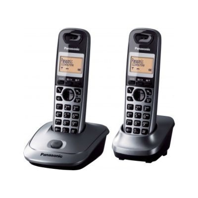 Panasonic KX-TG 2512 Schwarzes Schnurlostelefon