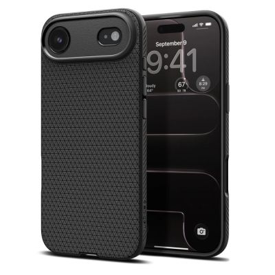 Spigen Liquid Air Case für iPhone 17 Air - Mattschwarz