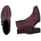 11. Damen-Ankle-Boots aus Leder mit hohem Absatz, bordeauxrot, Rieker Y2567-35
