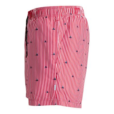 2. Jack&Jones Herren JWHARUBA SWIM PRINTS SHORTS 12206537 TRUE RED STRIPES
