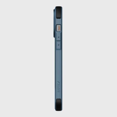 4. Raptic X-Doria Fort Case iPhone 14 Pro Max mit gepanzerter blauer MagSafe-Hülle