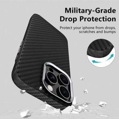 3. Tech-Protect Ion Carbon MagSafe Case für Samsung Galaxy S25 Ultra - Schwarz