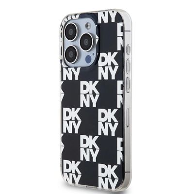 2. DKNY IML Checkered Mono Pattern Hülle für iPhone 15 Pro – Schwarz