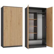 MALWA KLEIDERSCHRANK SD-90 ANT/ART SET
