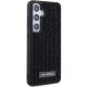 4. Karl Lagerfeld Strass-Metall-Logo-Hülle für Samsung Galaxy S24+ – Schwarz