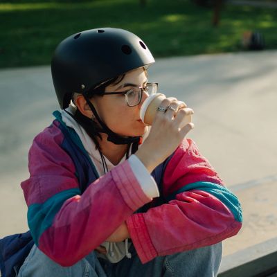 10. Wozinsky Leichtgewicht-BMX-/Scooter-Helm M - Schwarz