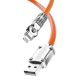 2. Dudao L24AL USB-A – Lightning Winkelkabel mit 180°-Drehung 30 W 1 m – Orange