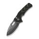 CIVIVI Vexron Damast G10 gefrästes Messer in Schwarz und Grün