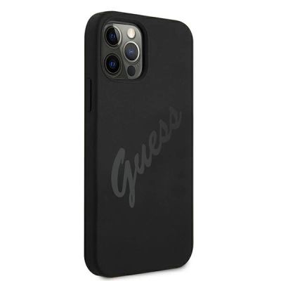 4. Guess GUHCP12LLSVSBK iPhone 12 Pro Max 6,7" schwarz/schwarz Hardcase Script Vintage