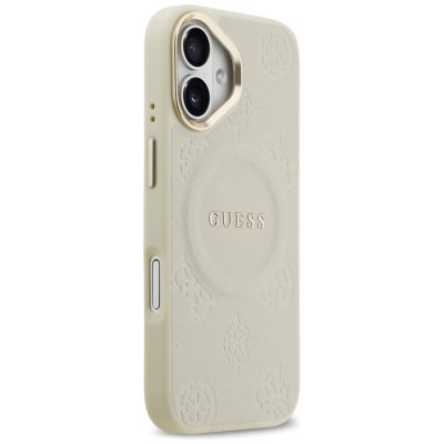 4. Guess Peony Hot Stamp MagSafe iPhone 17 Hülle - Beige