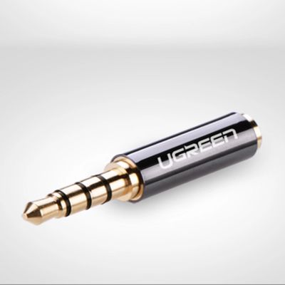 6. Ugreen Audio-Adapter Klinke 3,5 mm Stecker auf Klinke 2,5 mm Buchse schwarz (20502)