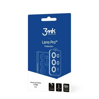 2. Gehärtetes Glas für Kameraobjektiv 3mk Lens Protection Pro Schwarz für Samsung Galaxy Z Flip 6