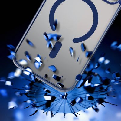 4. 3mk Frosty MagCase für iPhone 17 Pro Max – Blau