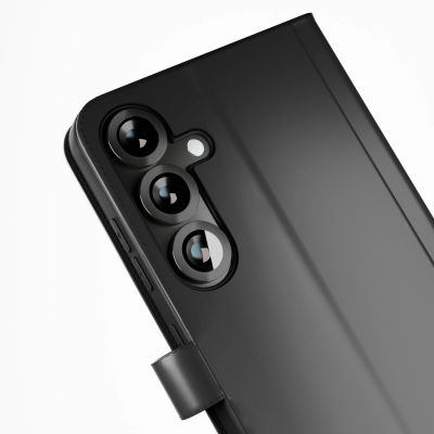 8. Puro Booklet Case mit Klappe und Geldbörse für Samsung Galaxy S25 – Schwarz