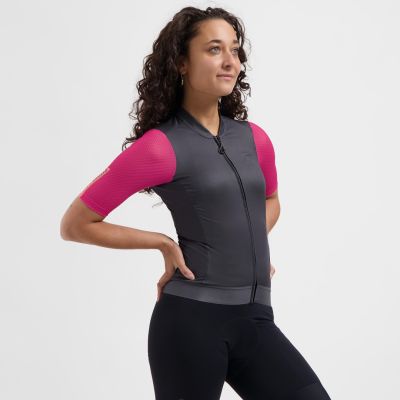 2. Rogelli Damen-Radtrikot FAST schwarz-pink L