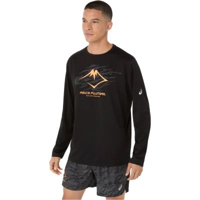 2. ASICS Fujitrail Logo LS Top 2011D391-001 Schwarz L