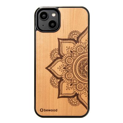 Bewood Mandala Apple Tree Holzhülle für iPhone 14 Plus – Hellbraun
