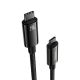 2. Baseus CAWJ040001 USB-C – USB-C-Kabel 240 W 480 Mbit/s 1 m – Schwarz