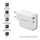 6. QOLTEC Wandladegerät 45 W | 5–20 V | 2,4–3 A | USB Typ C PD | USB | Weiß