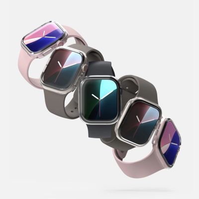 4. Ringke Slim 2er-Pack Hüllen für Apple Watch 10 46mm - Klar und Mattschwarz