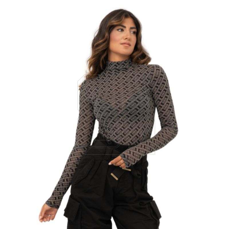 12. Pinko Langarm-Rollkragenbluse W 101813A13G