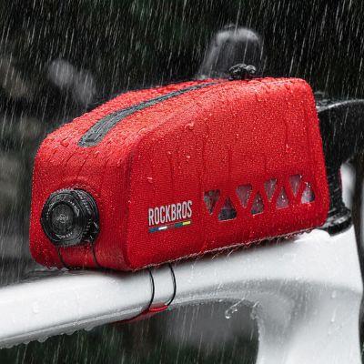 3. Rockbros ROAD TO SKY AS-142 Wasserdichte Rahmentasche 1L - Rot