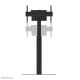 4. Neomounts FL45S-825BL1 TV-Wandhalterung 190,5 cm (75") Schwarz