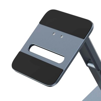 6. Baseus BS-HP006A Drehbarer, faltbarer Tablet-Ständer aus Aluminium – Grau