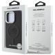 8. Karl Lagerfeld MagSafe Hülle mit Initialen und Metalllogo für iPhone 16 Pro – Schwarz
