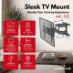 11. MACLEAN TV-WANDHALTERUNG 32-70'' max. VESA 400x400, 32-70", bis zu 40 kg, schwarz, Neigungsverstellung +12°~-12°