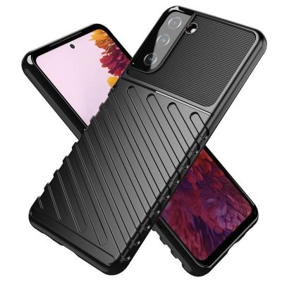 11. Thunder Case Flexibel Robuste Panzer Handyhülle TPU Schutzhülle für Samsung Galaxy S22+ (S22 Plus) schwarz