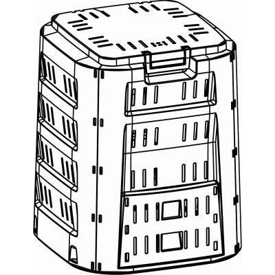 3. COMPOGREEN 220L PROSPERPLAST Gartenkompostbehälter