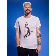 Herren-T-Shirt mit Volleyball-Print, Größe 4F 4FRAW25TTSHM3318-10S