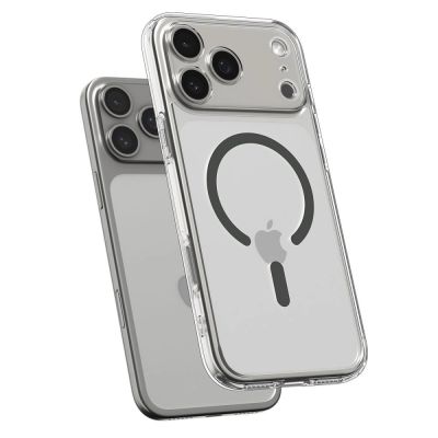 5. Spigen Ultra Hybrid MagSafe Case für iPhone 17 Pro - Clear Gray