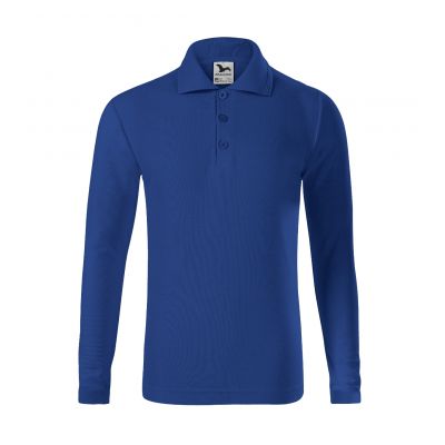 2. Kinder Pique Polo LS Poloshirt (Kornblumenblau)