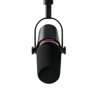 2. Shure MV7+-K-BNDL – Voice-Over-/Vocal-Mikrofon mit XLR-/USB-C-Anschluss, Schwarz + GATOR-Tischstativ