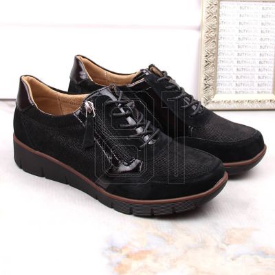 8. Filippo W PAW467 schwarze Keilschuhe aus Leder