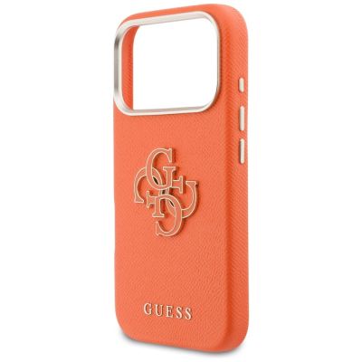 6. Guess FW Resin Logo Hülle für iPhone 17 Pro - Orange