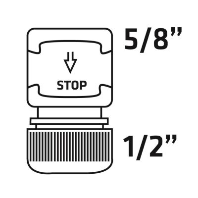 2. Verto 15G731-30 Gartenschlauchverbinder Kunststoff 30 Stück.