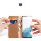 2. Dux Ducis Hivo Hülle Samsung Galaxy S23+ Flip Cover Wallet Stand RFID Blocking braun